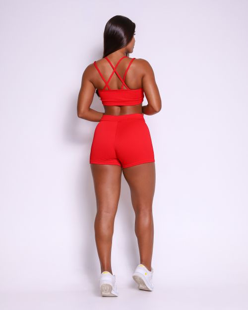 Conjunto Short Básico Cós Fino Valência + Top Vivi