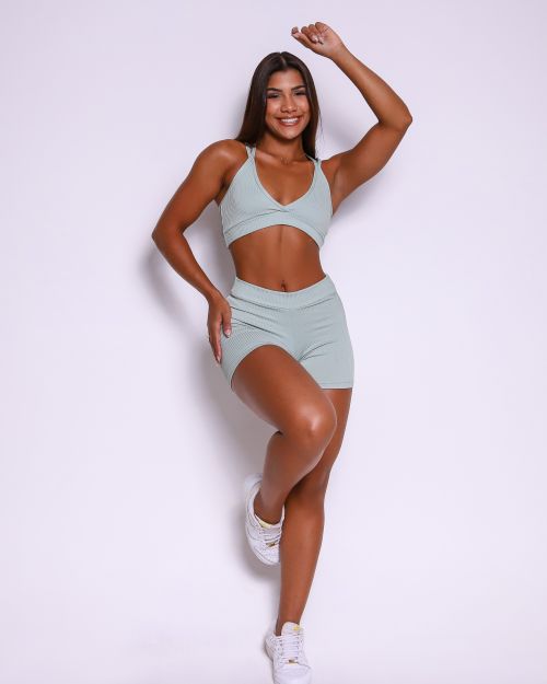 Conjunto Short Básico Cós Fino Valência + Top Vivi