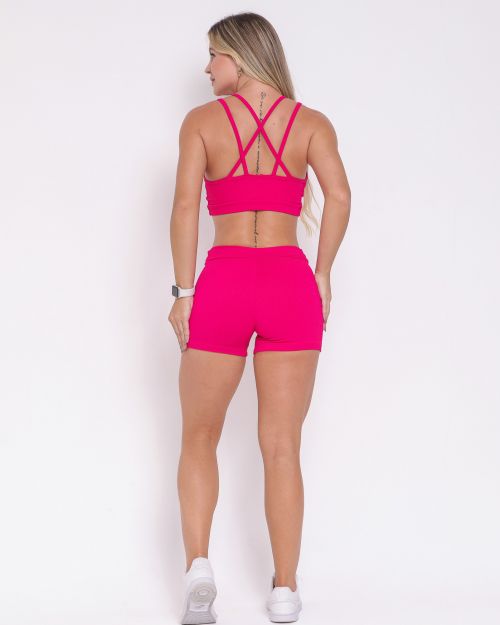 Conjunto Short Básico Cós Fino Valência + Top Vivi
