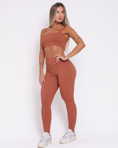 Conjunto Calça Básica Valência + Top Bruna