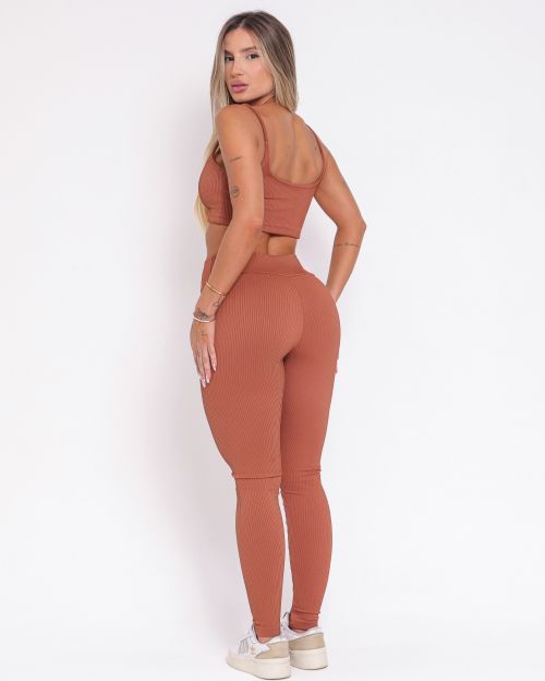 Conjunto Calça Básica Valência + Top Bruna