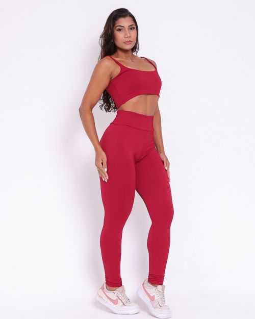 Conjunto Calça Básica Valência + Top Bruna