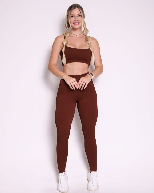 Conjunto Calça Básica Valência + Top Bruna
