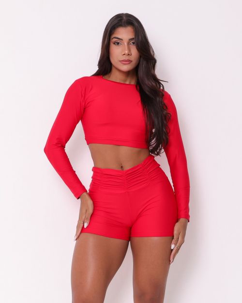 Conjunto Short Básico Cós Franzido Light + Top Maria