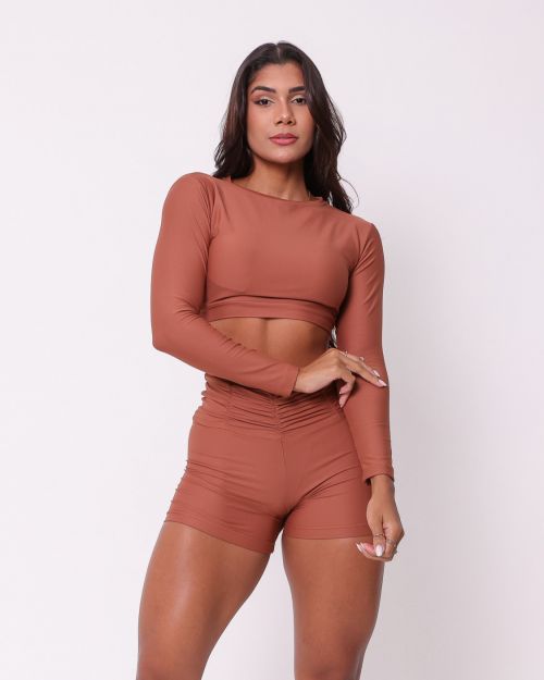 Conjunto Short Básico Cós Franzido Light + Top Maria