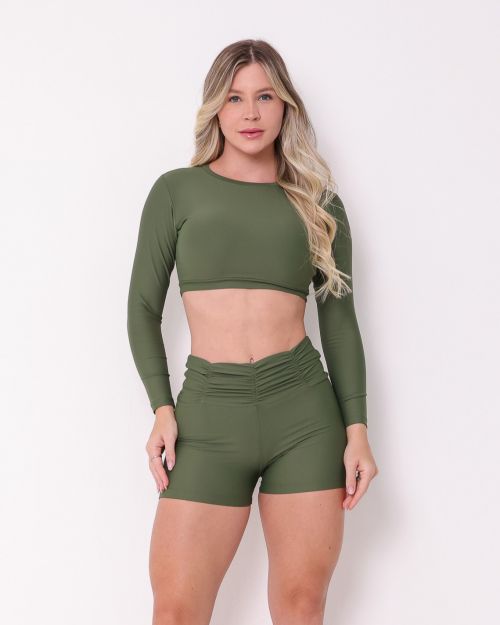 Conjunto Short Básico Cós Franzido Light + Top Maria