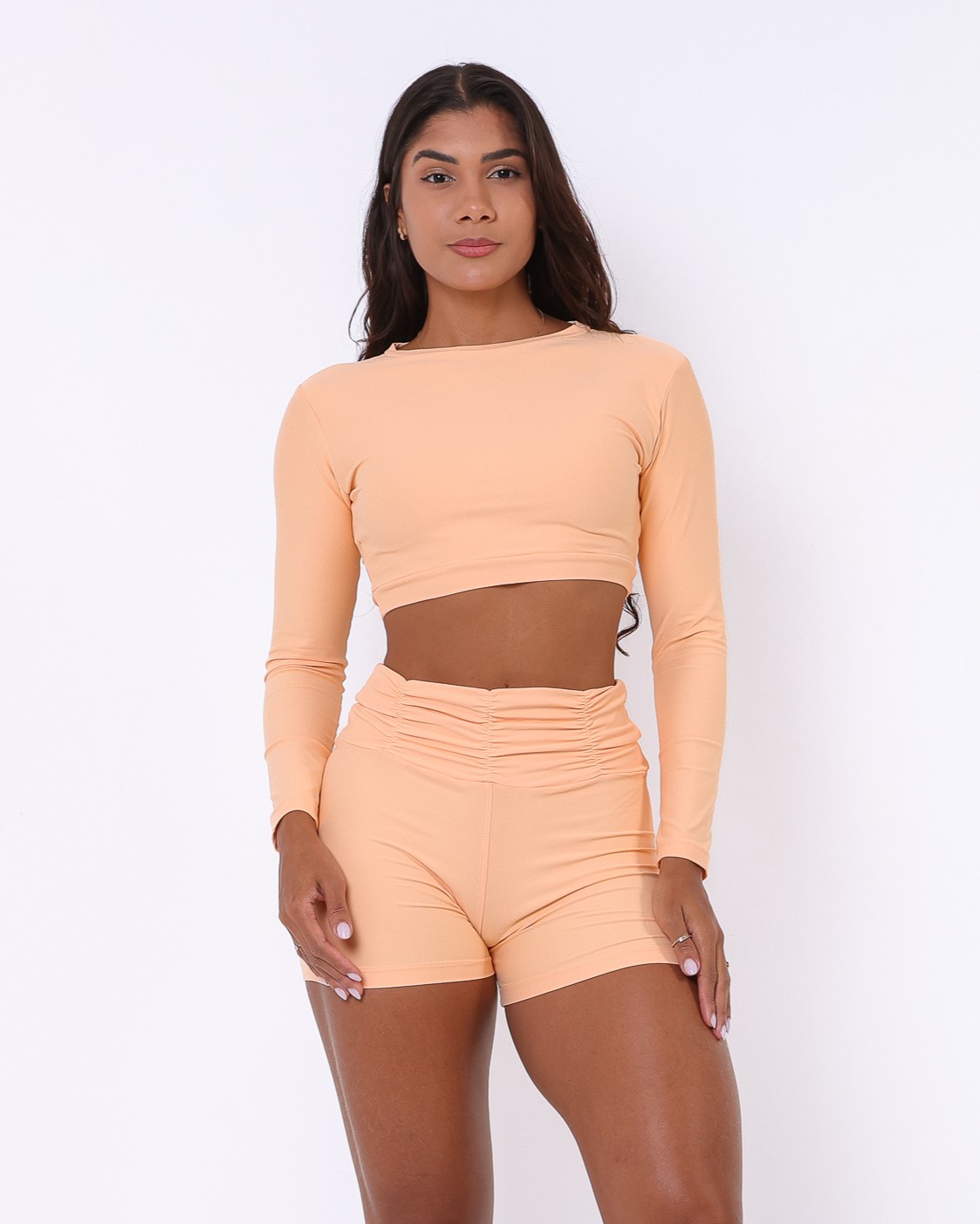 Conjunto Short Básico Cós Franzido Light + Top Maria