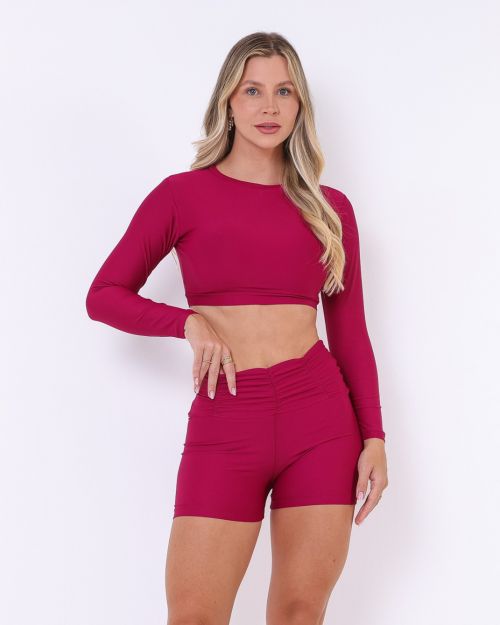 Conjunto Short Básico Cós Franzido Light + Top Maria