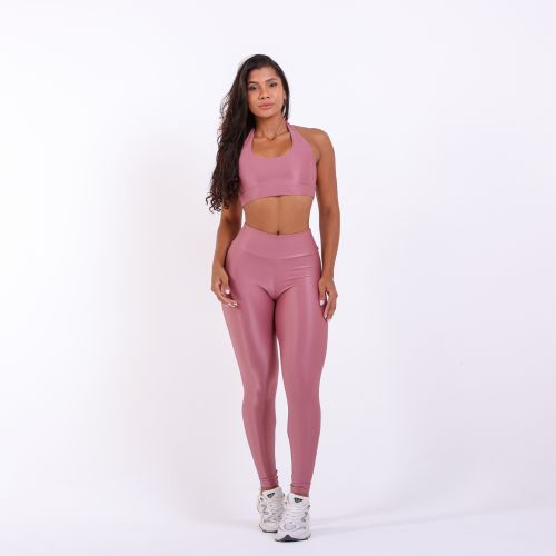 Conjunto Calça Legging Básica Compressão + Top Jhully