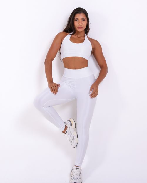 Conjunto Calça Legging Básica Compressão + Top Jhully