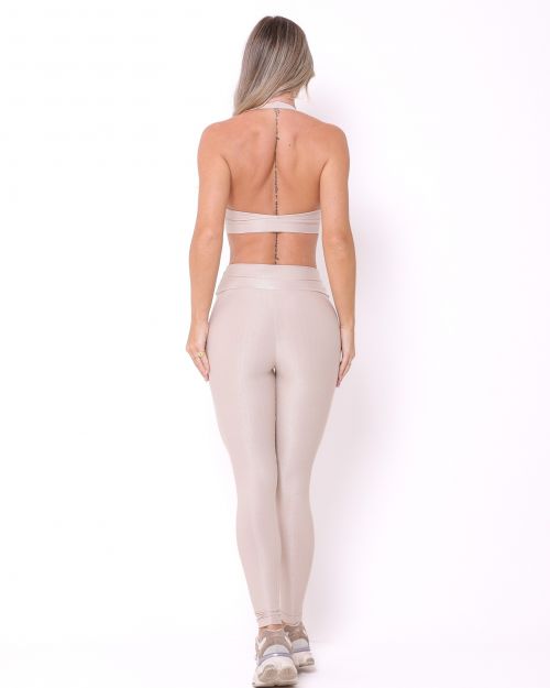 Conjunto Calça Legging Básica Compressão + Top Jhully