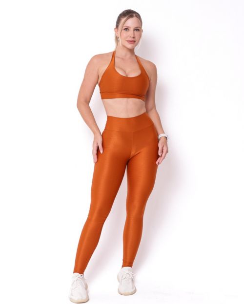 Conjunto Calça Legging Básica Compressão + Top Jhully