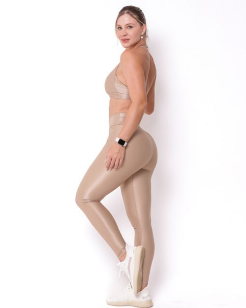 Conjunto Calça Legging Básica Compressão + Top Jhully