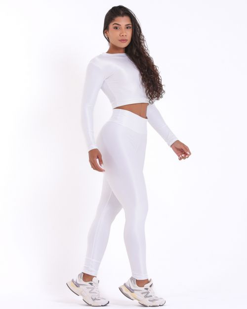 Conjunto Calça Legging Básica Compressão + Top Maria