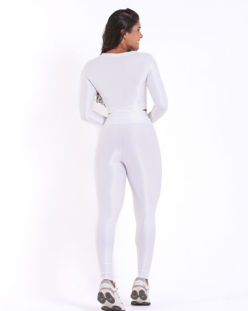 Conjunto Calça Legging Básica Compressão + Top Maria