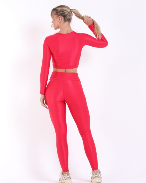 Conjunto Calça Legging Básica Compressão + Top Maria