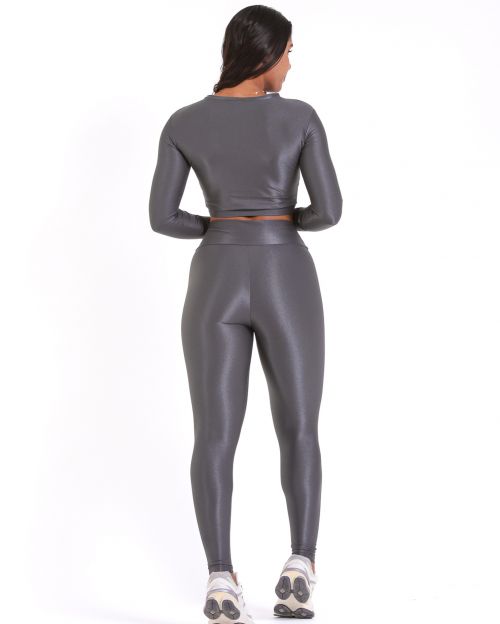 Conjunto Calça Legging Básica Compressão + Top Maria