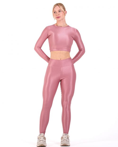 Conjunto Calça Legging Básica Compressão + Top Maria