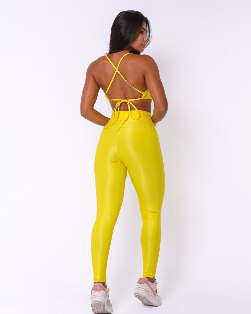 Conjunto Calça Legging Básica Compressão + Top Paula