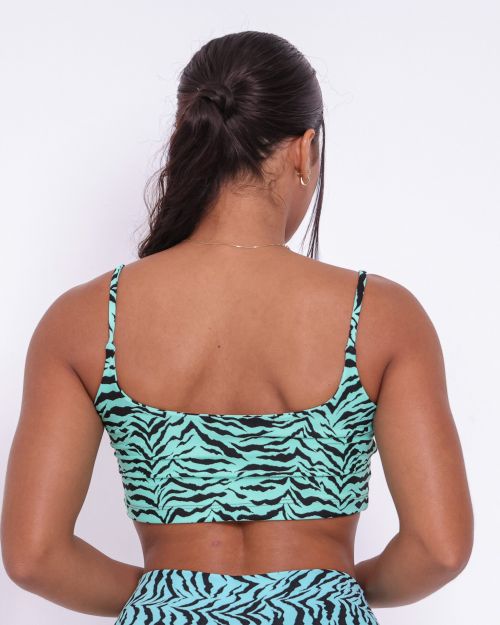 Top Bruna Zebra Verde �gua