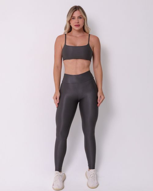 Conjunto Calça Legging Básica Compressão + Top Ju