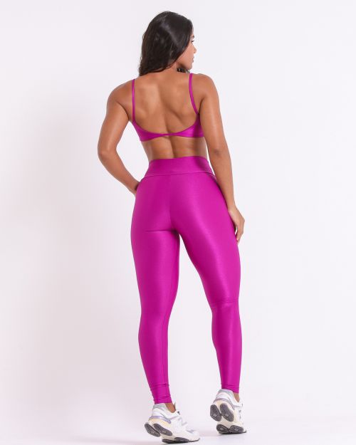Conjunto Calça Legging Básica Compressão + Top Ju