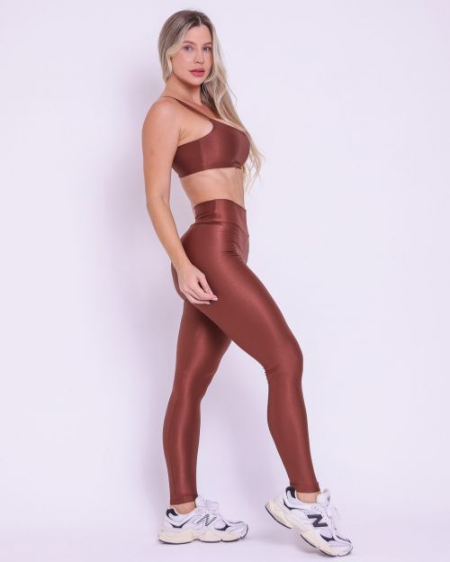 Conjunto Calça Legging Básica Compressão + Top Ju