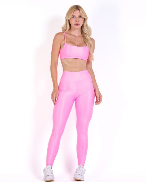 Conjunto Calça Legging Básica Compressão + Top Ju