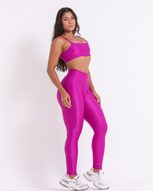 Conjunto Calça Legging Básica Compressão + Top Ju