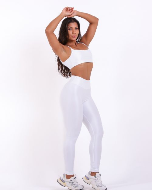 Conjunto Calça Legging Básica Compressão + Top Ju