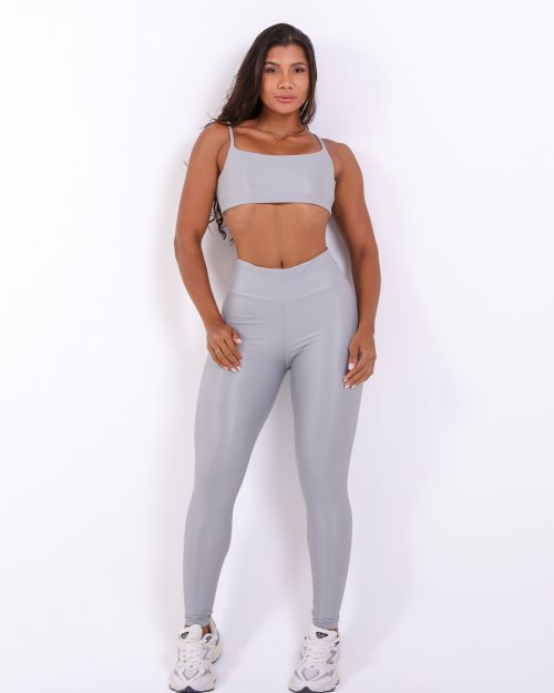Conjunto Calça Legging Básica Compressão + Top Ju