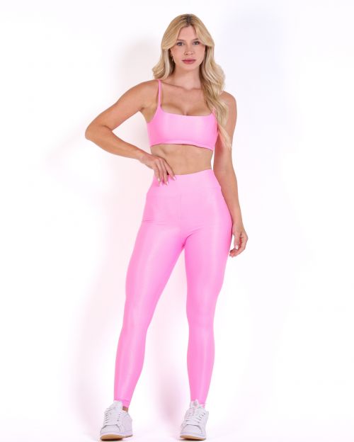 Conjunto Calça Legging Básica Compressão + Top Ju