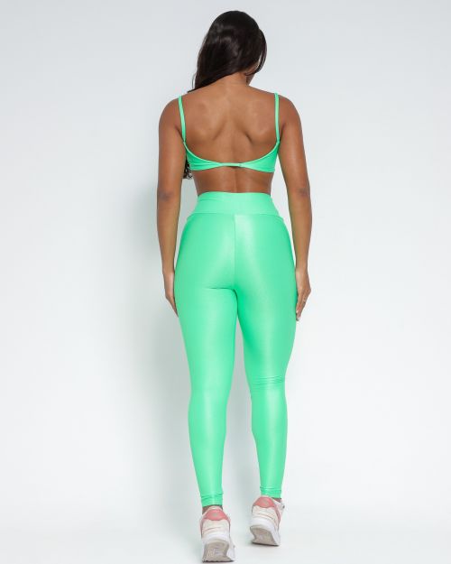 Conjunto Calça Legging Básica Compressão + Top Ju
