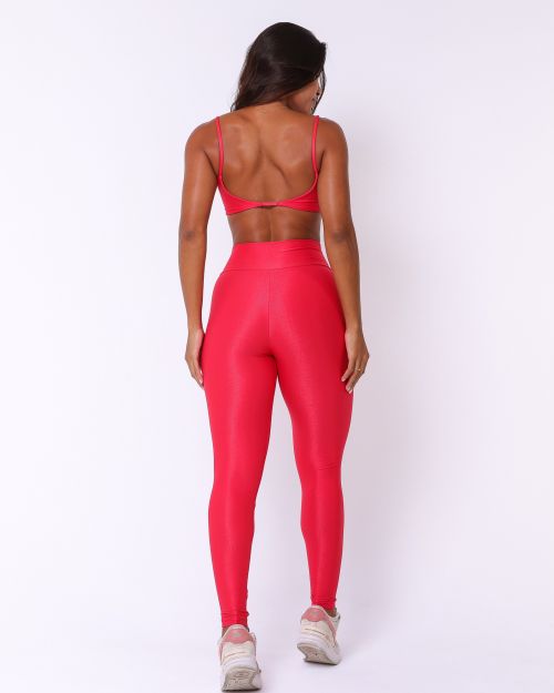 Conjunto Calça Legging Básica Compressão + Top Ju