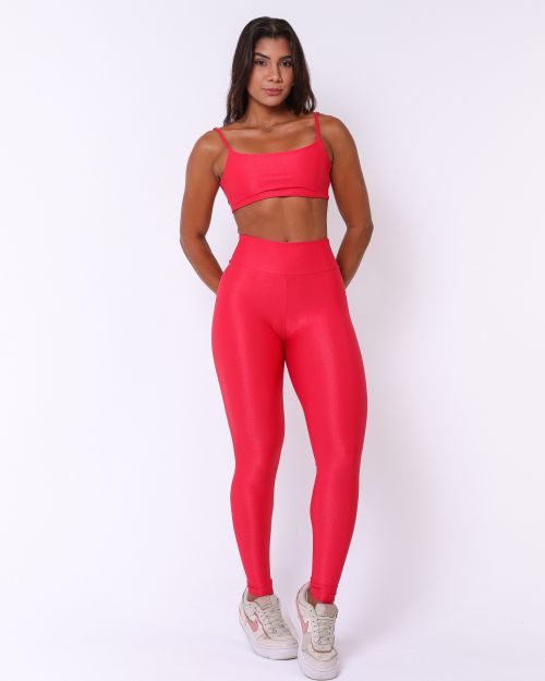 Conjunto Calça Legging Básica Compressão + Top Ju