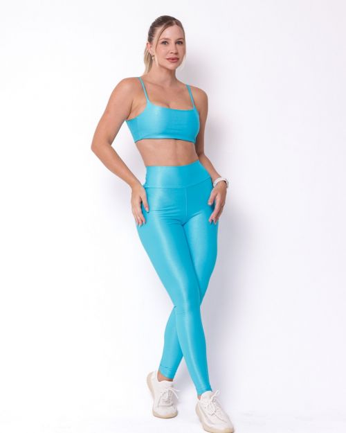 Conjunto Calça Legging Básica Compressão + Top Ju