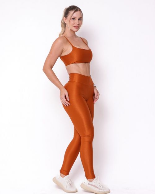 Conjunto Calça Legging Básica Compressão + Top Ju