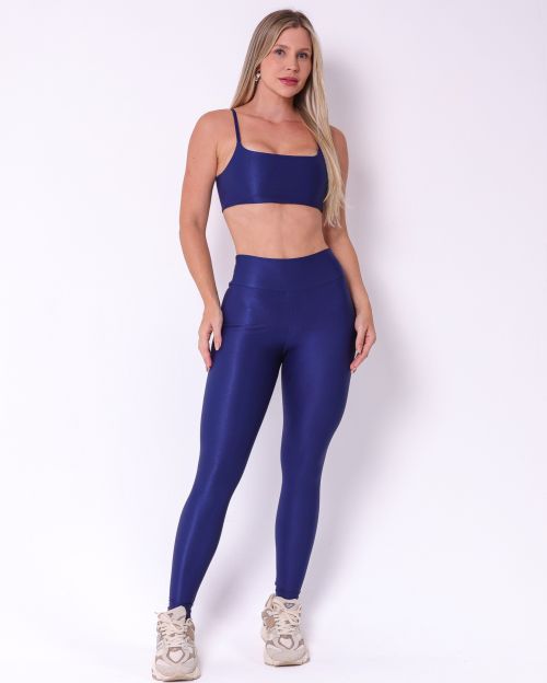 Conjunto Calça Legging Básica Compressão + Top Ju