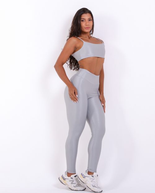 Conjunto Calça Legging Básica Compressão + Top Ju