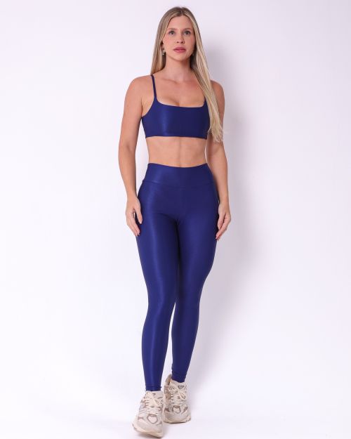 Conjunto Calça Legging Básica Compressão + Top Ju
