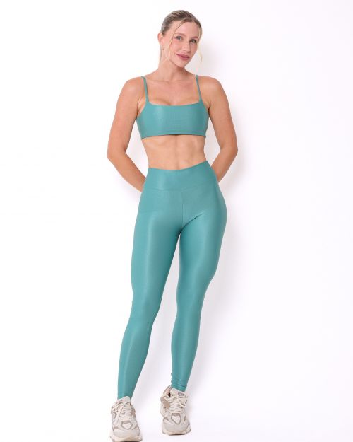 Conjunto Calça Legging Básica Compressão + Top Ju