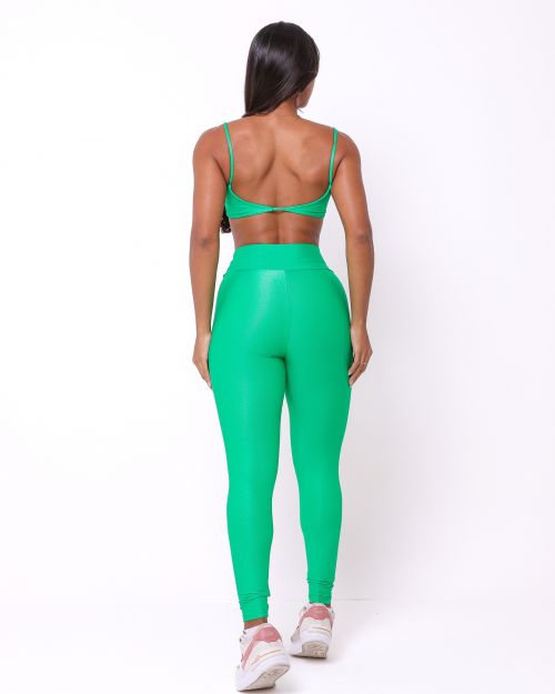 Conjunto Calça Legging Básica Compressão + Top Ju