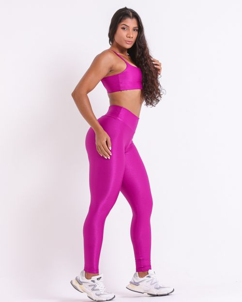 Conjunto Calça Legging Básica Compressão + Top Ju