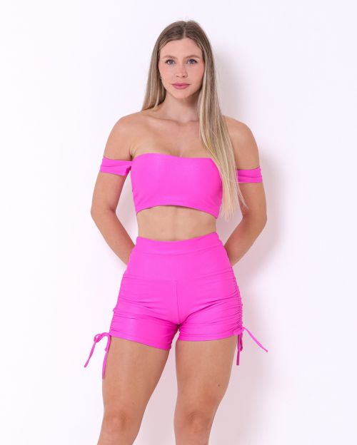 Conjunto Short Cross Compressão + Top Ciganinha