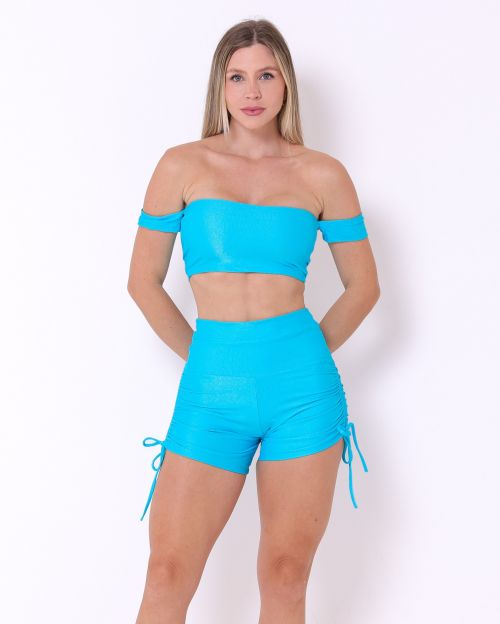 Conjunto Short Cross Compressão + Top Ciganinha