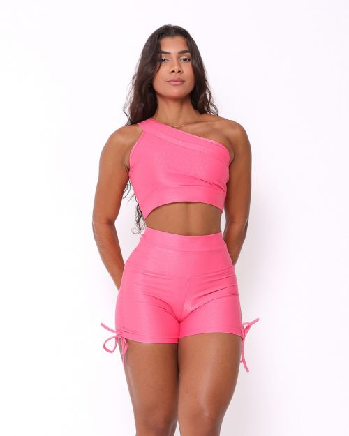 Conjunto Short Empina Cross Compressão + Top Paloma