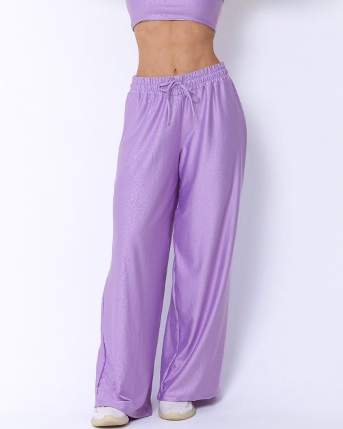 Calça Pantalona Wide Croco