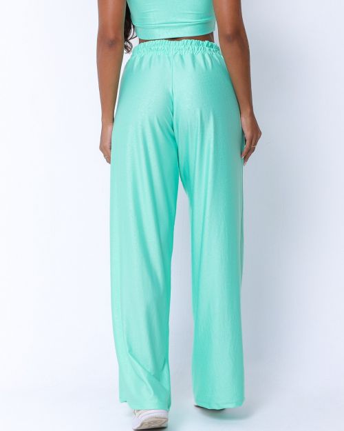 Calça Pantalona Wide Croco