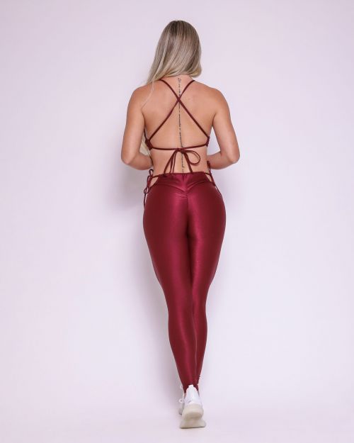 Conjunto Calça Empina Ajuste Compressão + Top Paula
