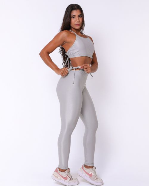 Conjunto Calça Empina Ajuste Compressão + Top Paula